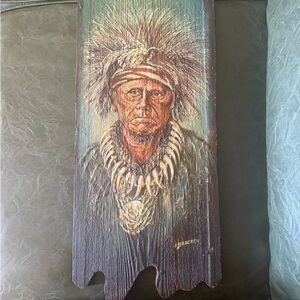 Native American Wall Art with Brown and Black Tones